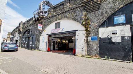 Putney Bridge railway arches, UK